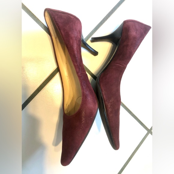 Ladies Size 10M Calvin Klein Dolly pumps in burgundy wine color - Picture 10 of 13